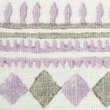 Schumacher Lilac & Grey Toula Hand Blocked Linen Tape