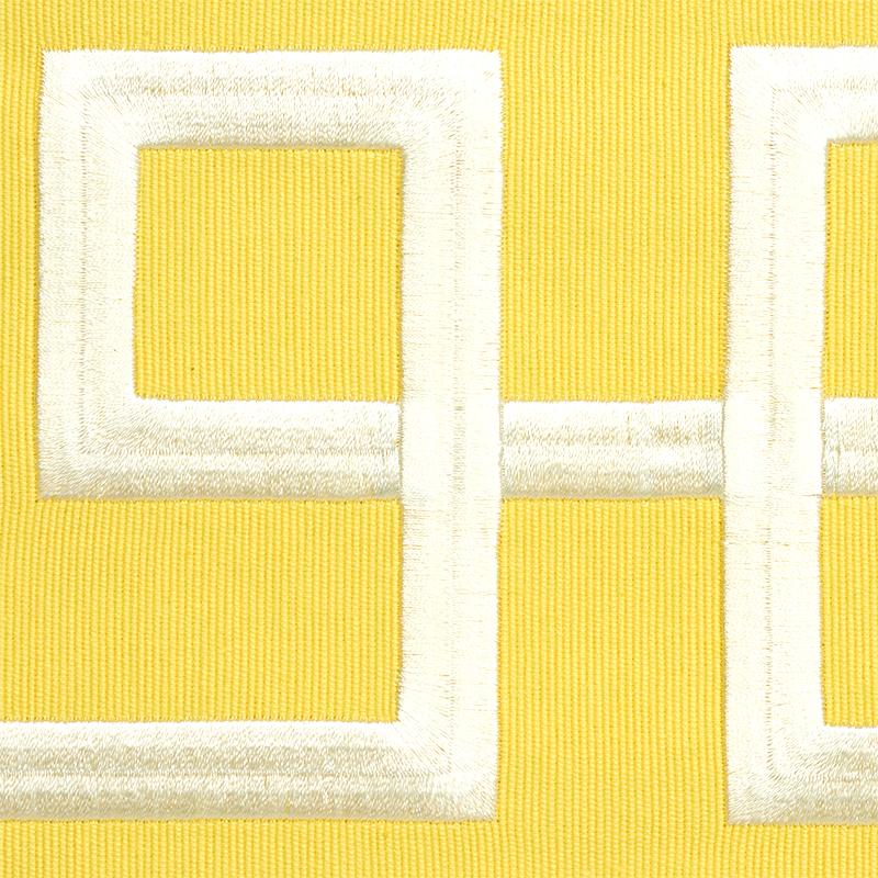 Schumacher Octavius Tape Yellow Trim