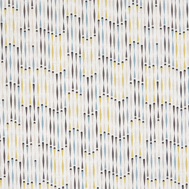 Clarke & Clarke CASSANDRA CHARCOAL/CHARTREUSE Fabric