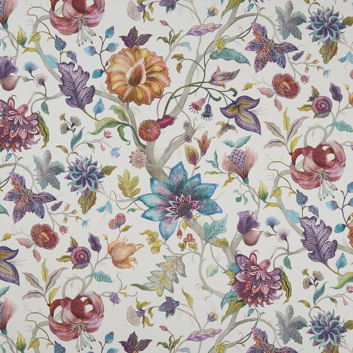 Clarke & Clarke DELILAH SUMMER/CREAM Fabric