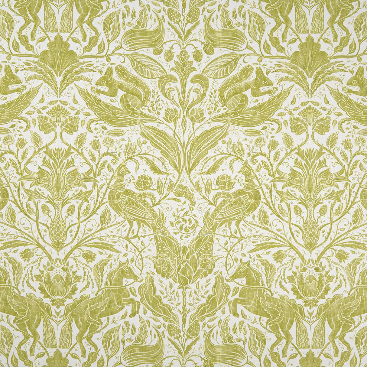 Clarke & Clarke FOREST TRAIL CITRUS Fabric