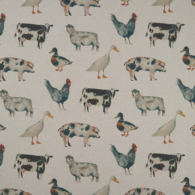 Clarke & Clarke ON THE FARM LINEN Fabric