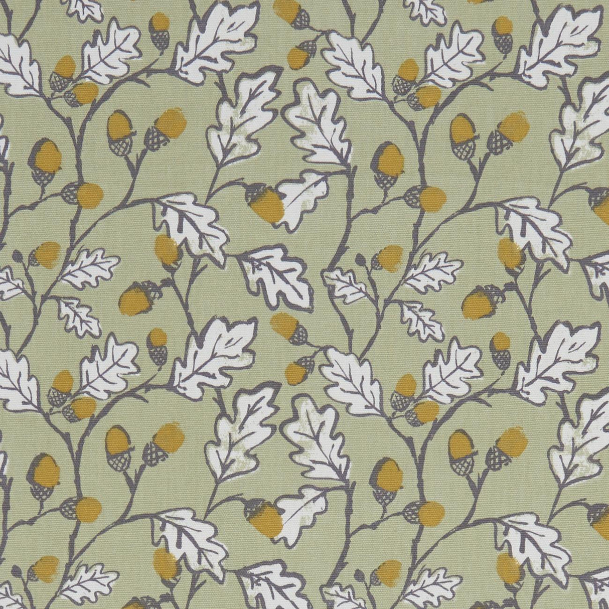Clarke & Clarke ACORN TRAIL SAGE Fabric