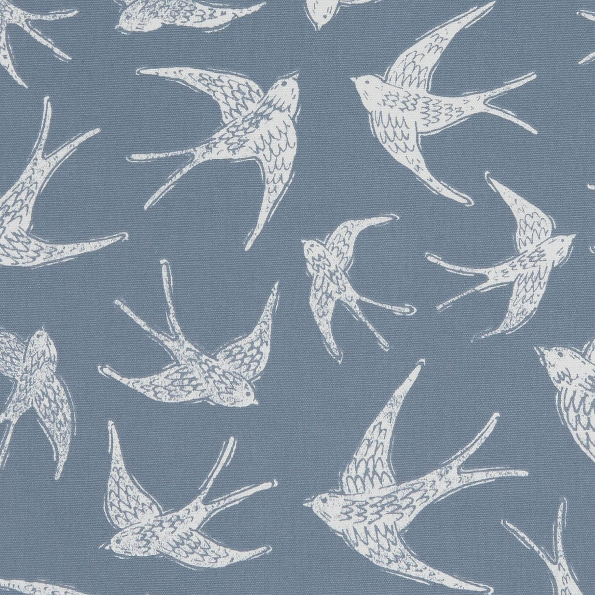Clarke & Clarke FLY AWAY NAVY Fabric