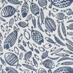 Clarke & Clarke TRAWLER NAVY Fabric