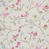 Clarke & Clarke BIRD TRAIL GREY Fabric
