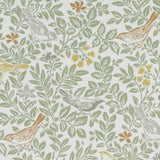 Clarke & Clarke BIRD SONG AUTUMN Fabric