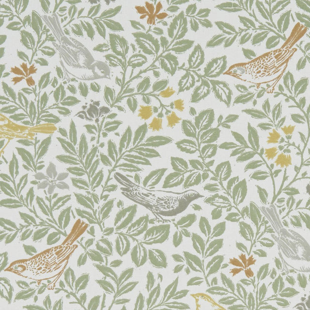 Clarke & Clarke BIRD SONG AUTUMN Fabric