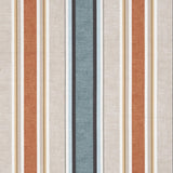 Clarke & Clarke LUELLA TEAL/SPICE Fabric