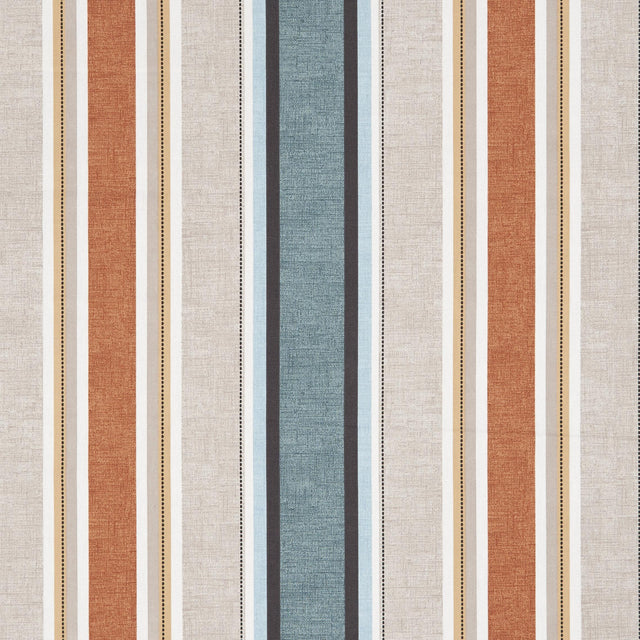 Clarke & Clarke LUELLA TEAL/SPICE Fabric