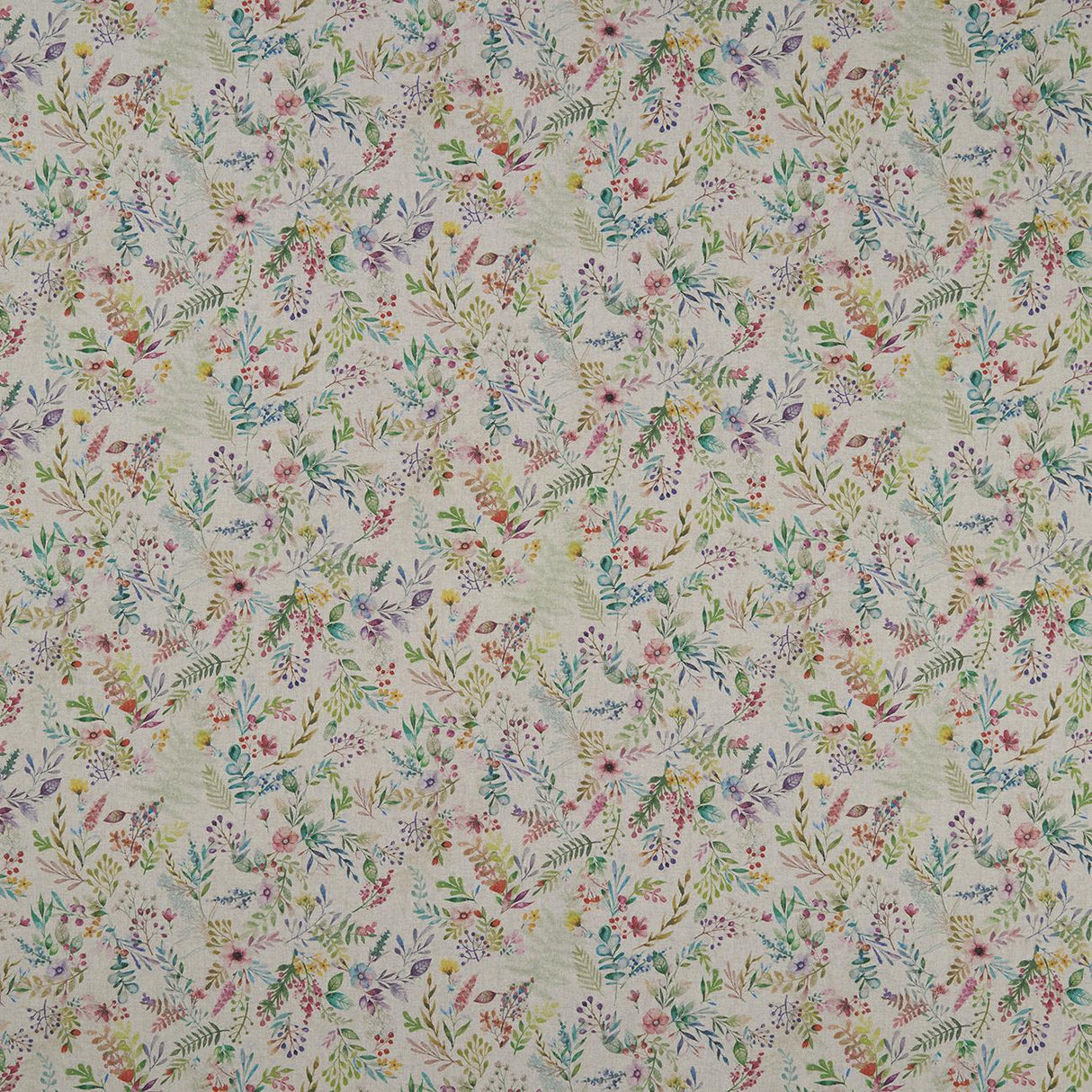 Clarke & Clarke FORGET ME NOT LINEN Fabric