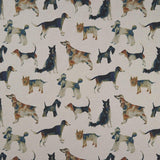 Clarke & Clarke WALKIES LINEN Fabric