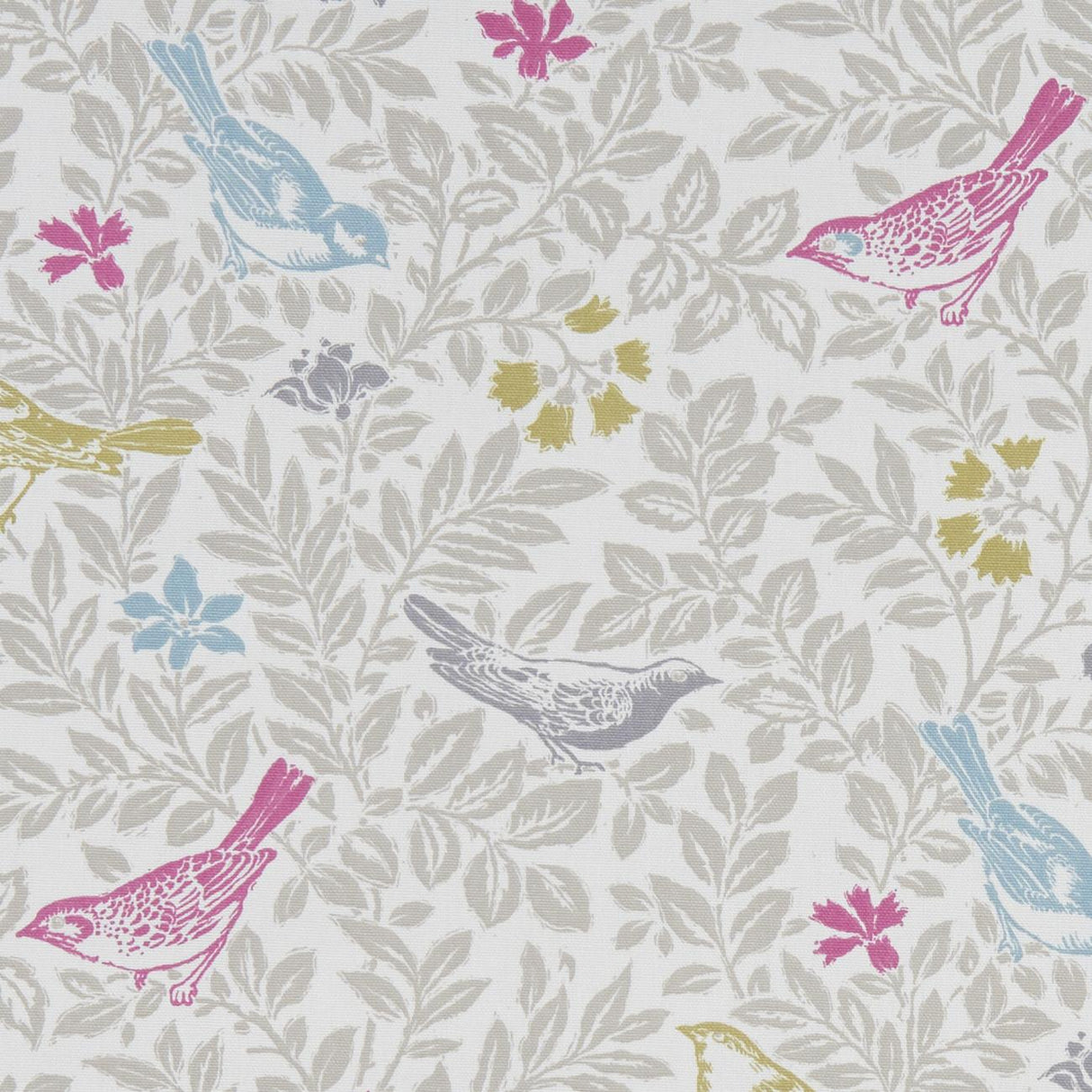 Clarke & Clarke BIRD SONG SUMMER Fabric