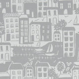 Clarke & Clarke WATERSIDE GREY Fabric