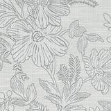 Clarke & Clarke HOLLYHURST SILVER Fabric