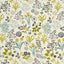 Clarke & Clarke FRIDA CHARTEUSE/CHARCOAL Fabric