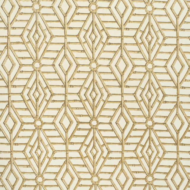 Lee Jofa BAMBOO CANE BEIGE/WHITE Fabric