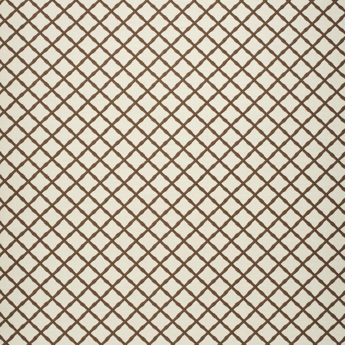 Lee Jofa Bamboo Trellis Brown Fabric
