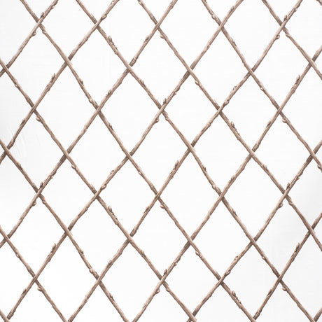 Lee Jofa BARE TWIG TRELLIS BRO/WHI Fabric