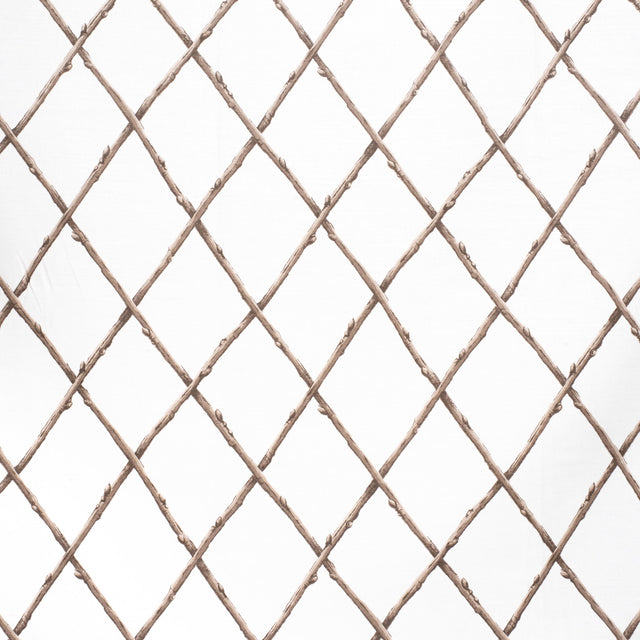 Lee Jofa BARE TWIG TRELLIS BRO/WHI Fabric