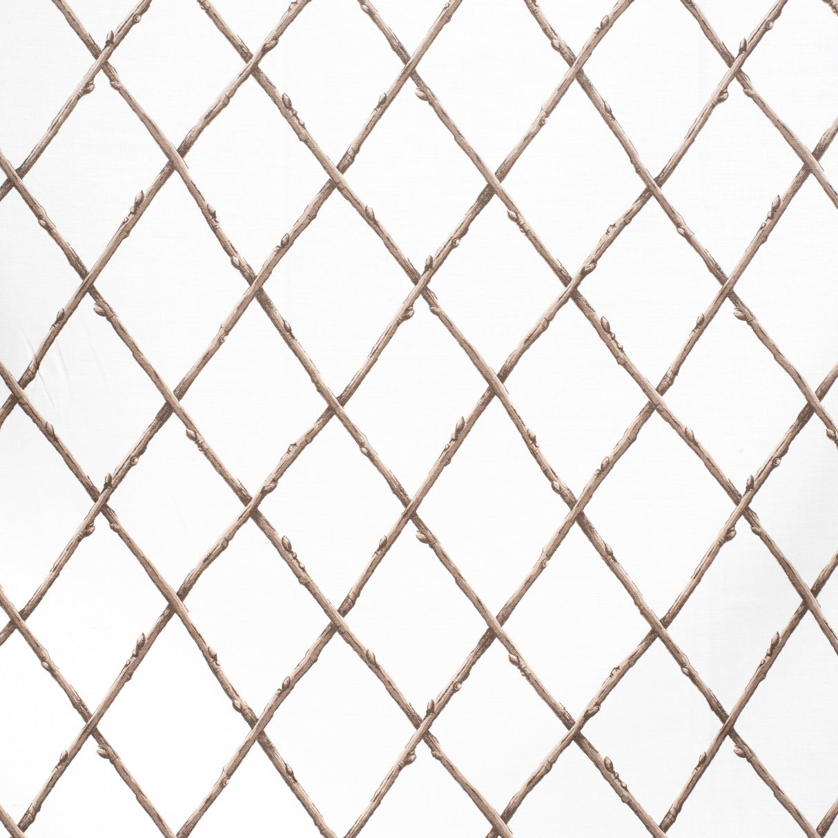 Lee Jofa BARE TWIG TRELLIS BRO/WHI Fabric