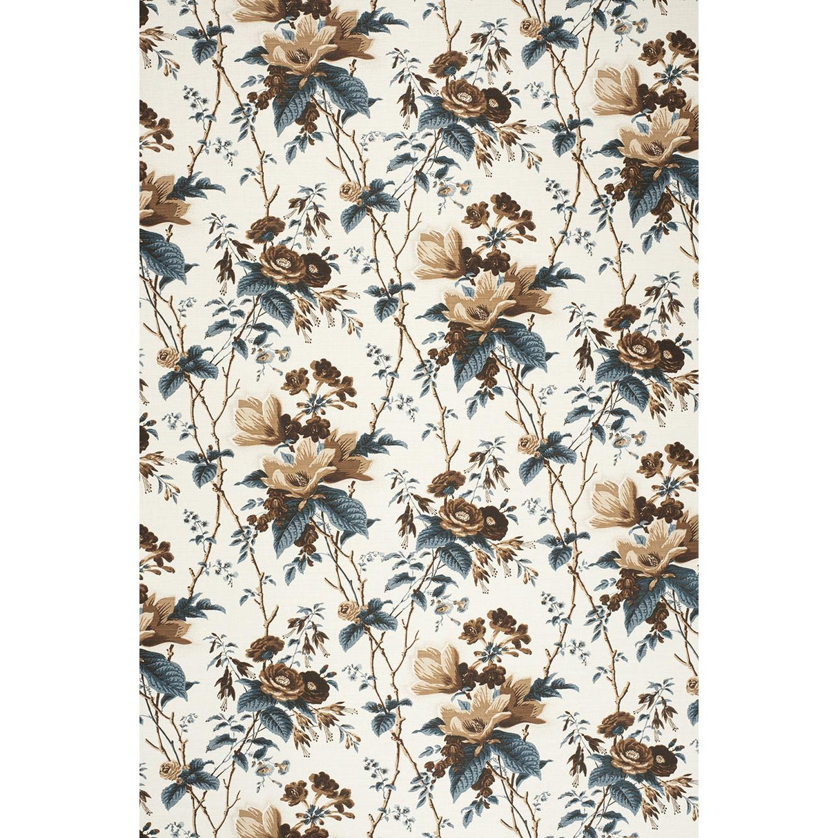 Lee Jofa DE LA TOUR BLU/BROW/WHI Fabric