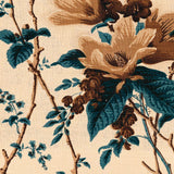 Lee Jofa DE LA TOUR BLU/BROW/ECRU Fabric