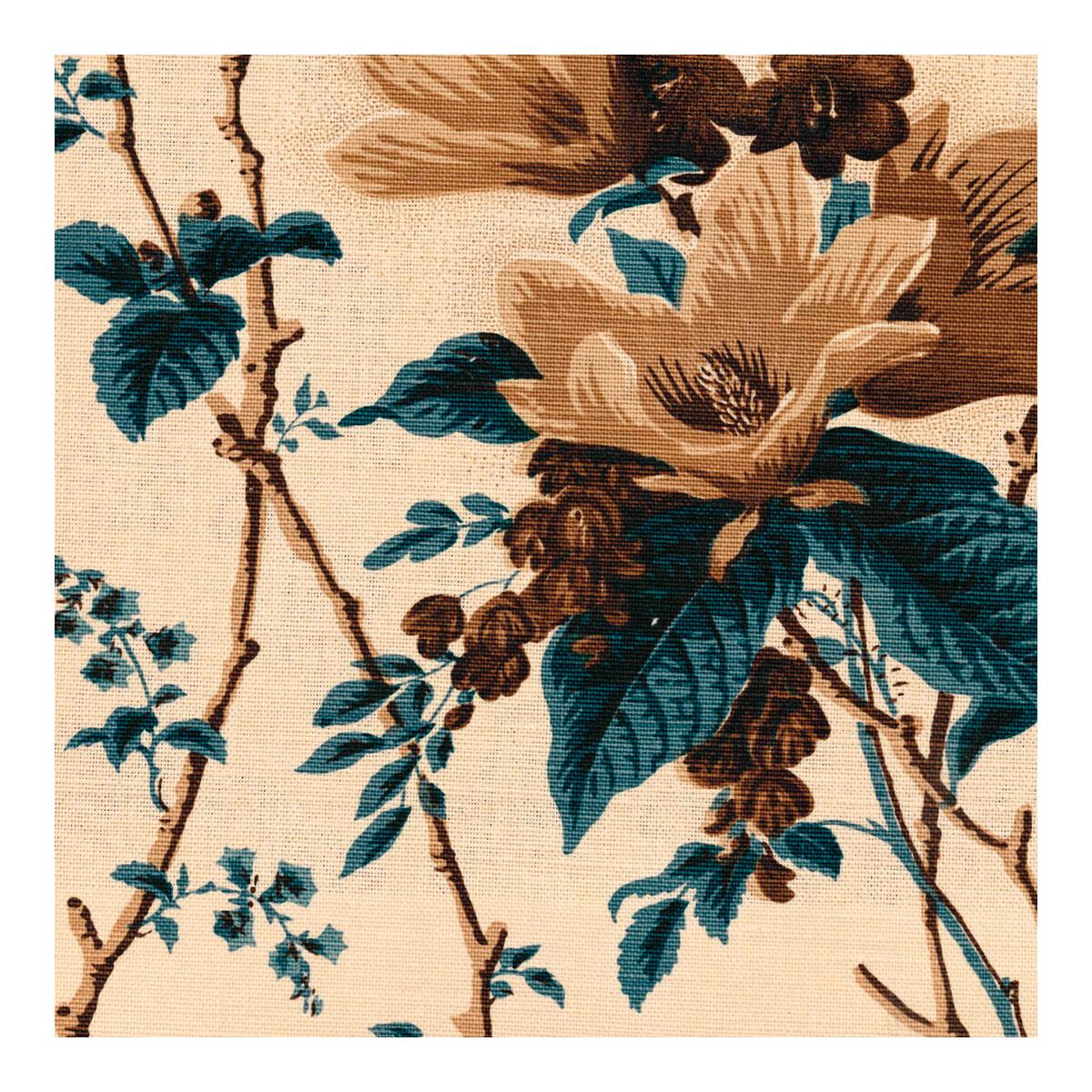 Lee Jofa De La Tour Blu/Brow/Ecru Fabric
