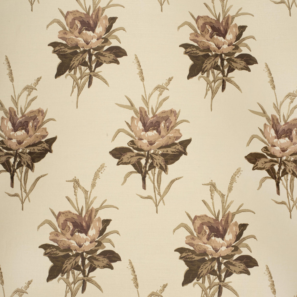 Lee Jofa MELBA FLOWER PLUM/ECRU Fabric