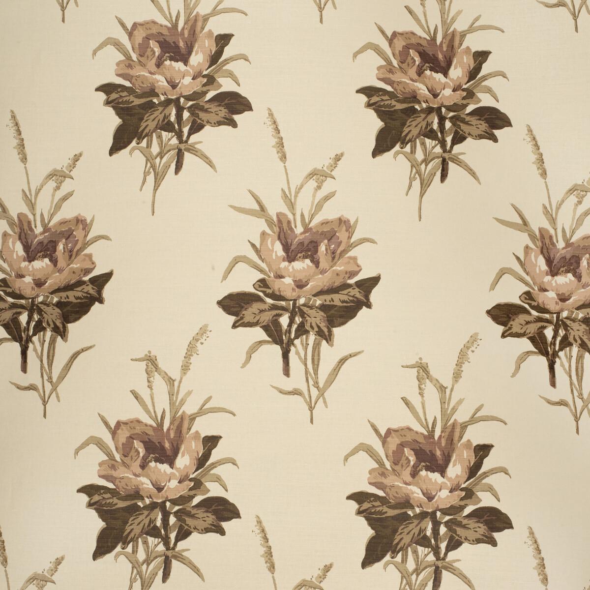 Lee Jofa Melba Flower Plum/Ecru Fabric