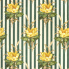 Lee Jofa Melba Flower Stripe Yello Fabric