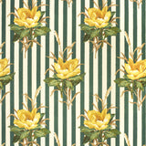 Lee Jofa MELBA FLOWER STRIPE YELLO Fabric