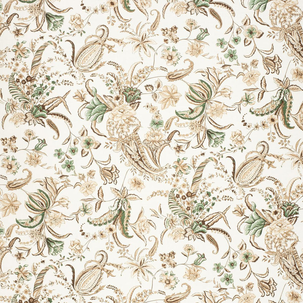 Lee Jofa PAISLEY PASSION BROW/GREE Fabric
