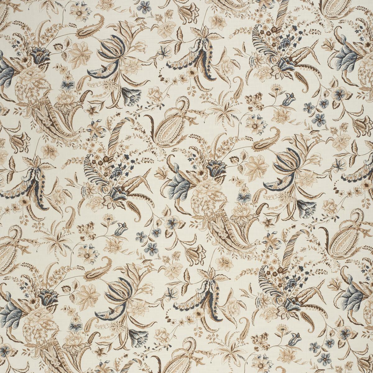 Lee Jofa Paisley Passion Brow/Navy Fabric