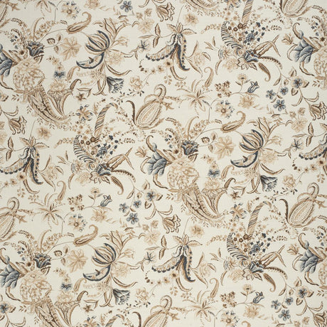 Lee Jofa Paisley Passion Brow/Navy Fabric