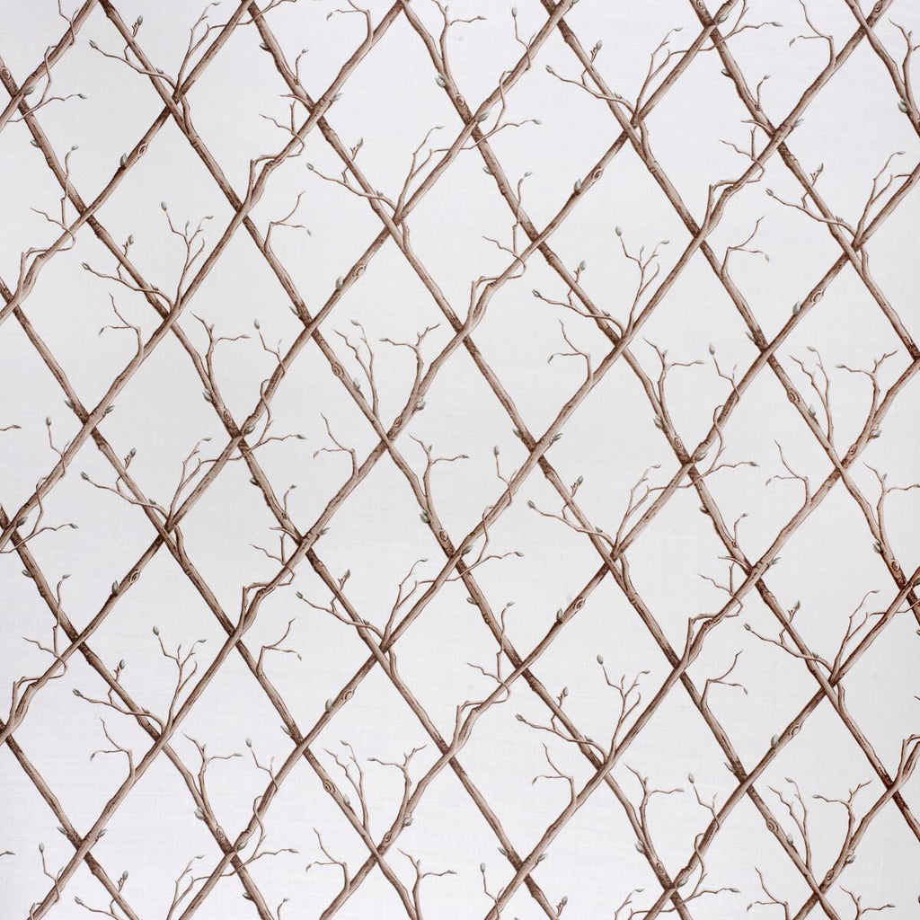 Lee Jofa TWIG TRELLIS BROWN/WHITE Fabric