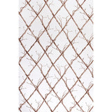 Lee Jofa TWIG TRELLIS BROWN/WHITE Fabric