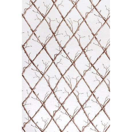 Lee Jofa TWIG TRELLIS BROWN/WHITE Fabric