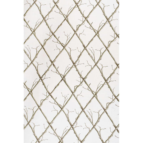 Lee Jofa TWIG TRELLIS GREEN/WHITE Fabric