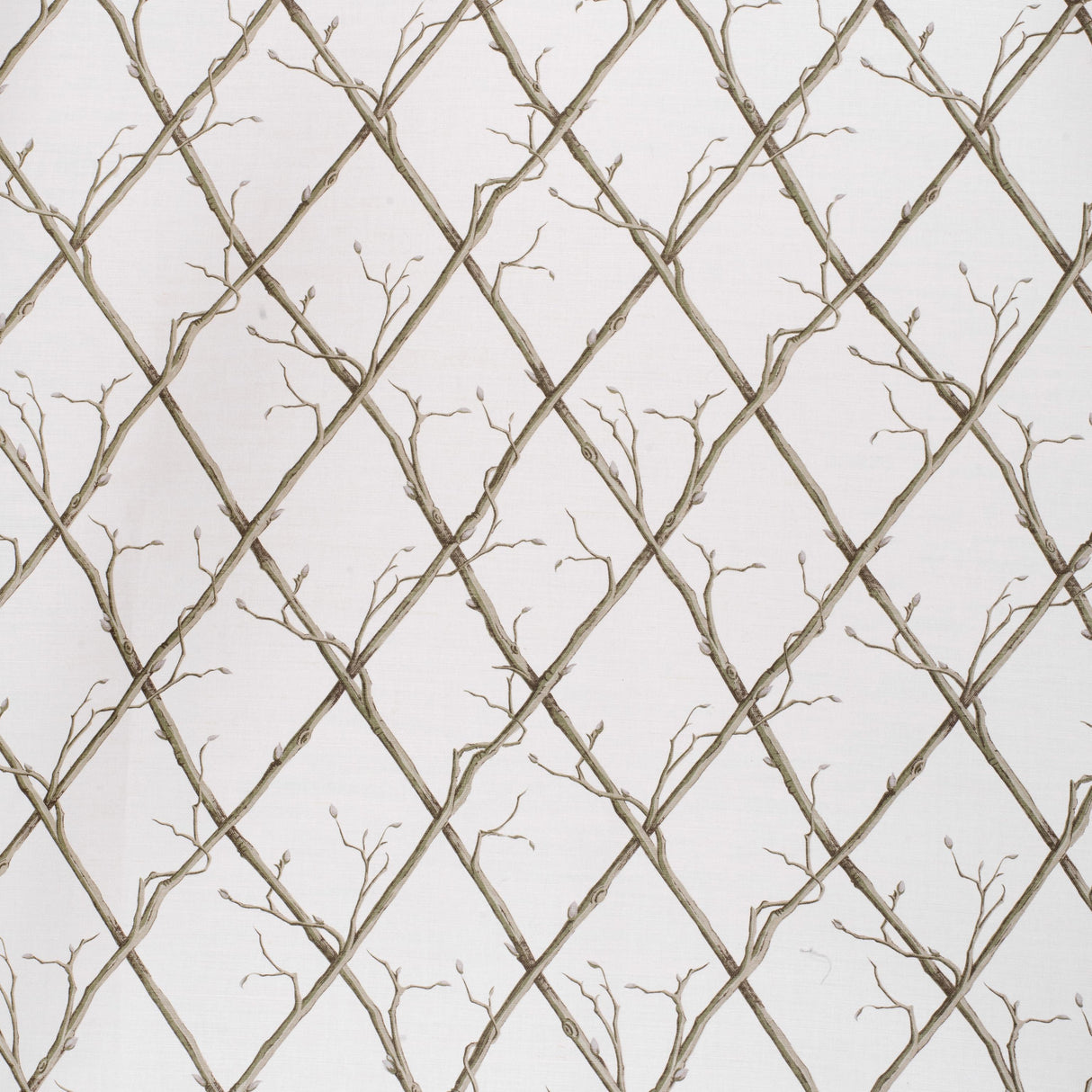 Lee Jofa TWIG TRELLIS GREEN/WHITE Fabric