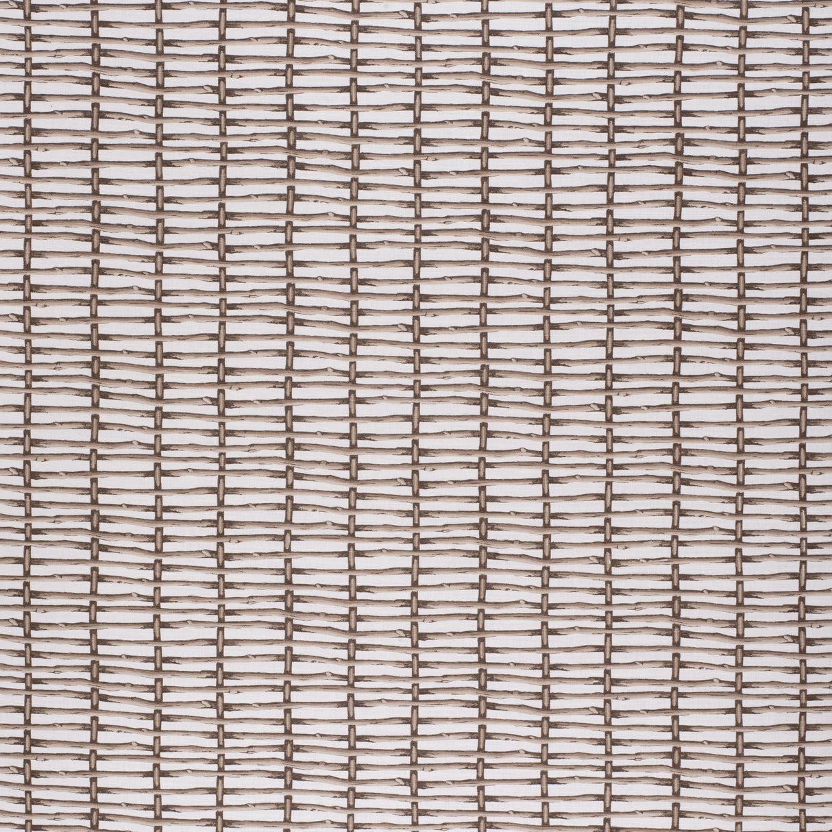 Lee Jofa TWIG FENCE BROWN/WHITE Fabric