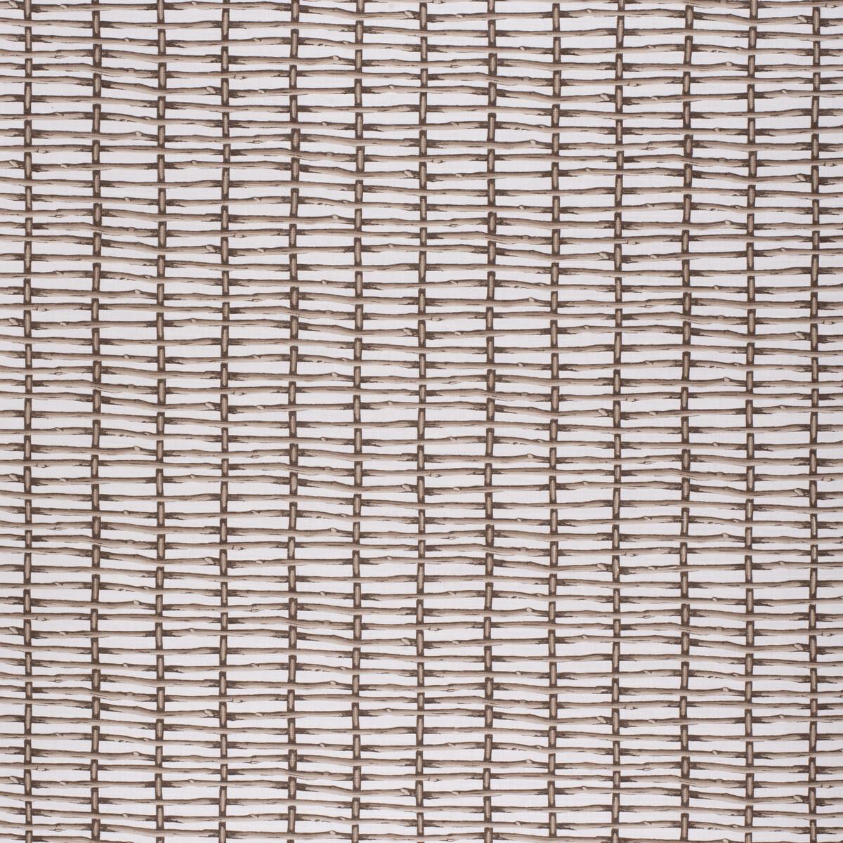Lee Jofa Twig Fence Brown/White Fabric