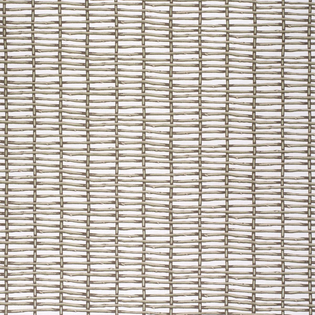 Lee Jofa TWIG FENCE GREEN/WHITE Fabric
