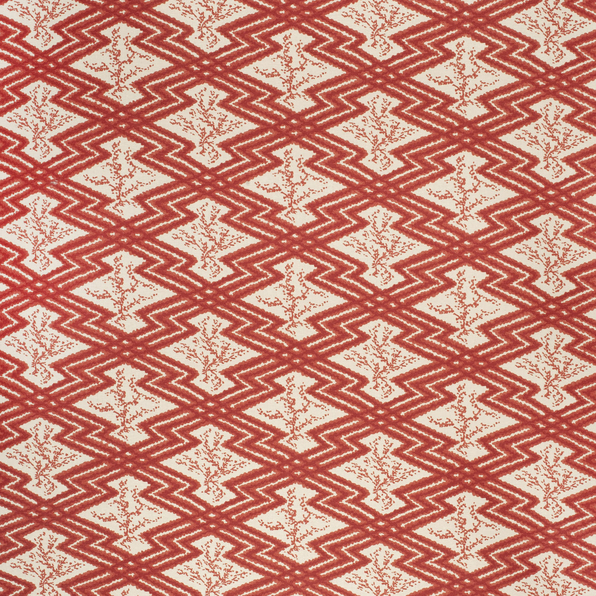 Lee Jofa VIA KRUPP RED/ECRU Fabric