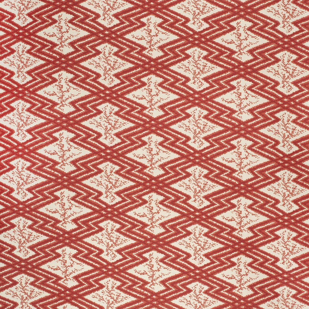 Lee Jofa Via Krupp Red/Ecru Fabric