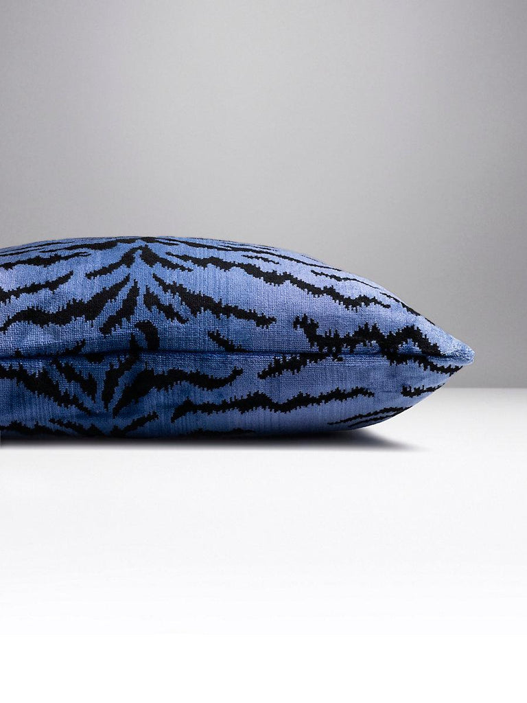 Scalamandre TIGRE BLUES & BLACK Pillow