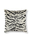 Scalamandre Tigre 22 X 22 - Off-White & Black Decorative Pillow