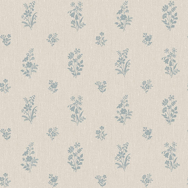 Borastapeter Petit Fleurs Blue Wallpaper