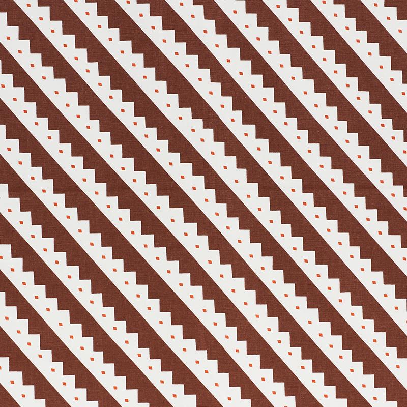 Schumacher Zeppelin Brown Fabric