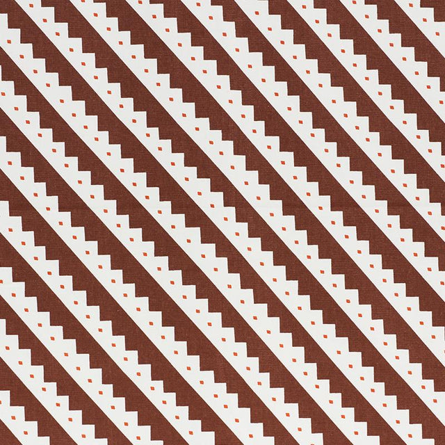 Schumacher Zeppelin Brown Fabric